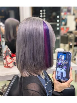 トーキョー オタクヘアー(TOKYO OTAKU HAIR) にじさんじ 不破湊/推しカラー/再現カラー/シルバー/紫/ピンク