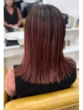 シャルティア(SHALLTIA) デザインカラー/ワインレッド/チェリーレッド/切りっぱなし