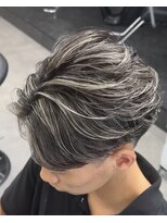 メンズ サロン ドット トウキョウ 町田店(men's salon dot. tokyo)&nbsp;センターパート×ハイライト