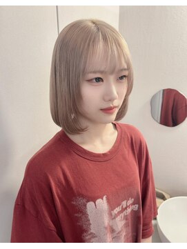 リル(re'll) 《花屋併設》ミルクティベージュ［酸性ストレート/ヘアセット］