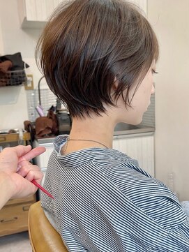 アイドットプラス 札幌大通り(i.+ODORI) 小顔似合わせカットメルティカラーナチュラル大人ショートボブ