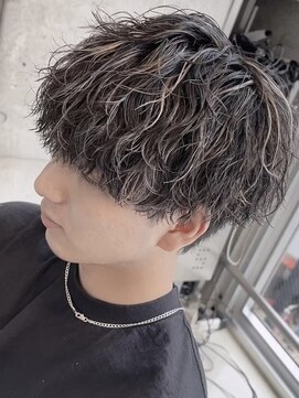 フィフス 原宿(fifth) 原宿波巻きスパイラルパーマメンズカットラウンドマッシュ30代