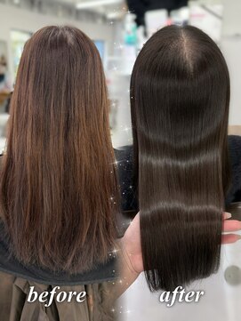 ハピネス 梅田茶屋町店(HAPPINESS) 韓国風/レイヤーカット/顔周り/顔まわり/髪質改善/ベージュ