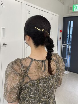 編み下ろしポニー