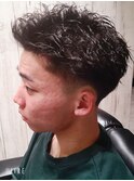 新発田万代メンズ専門バーバースパイキーショートビジネスお洒落