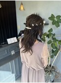 ハーフアップ