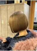 ボブ × ベージュ！