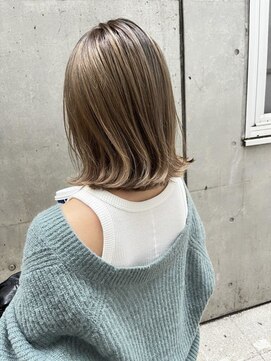 フリックヘアサロン 梅田茶屋町2号店(FLICK HAIR SALON) イルミナカラー/ブリーチ/外ハネ