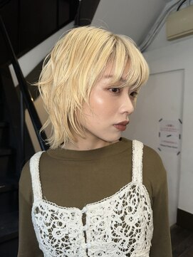 ボウ(BOW) 【BOW HAIR】ハイトーン×レイヤーボブ