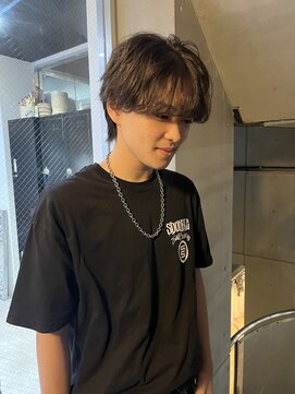 アルカナ 明治神宮前原宿(ARCANA) メンズカット　シースルーマッシュ　グレージュ