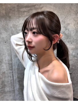 ベル 新宿(Belle) 結んでもかわいい顔まわりカット　韓国ヘア
