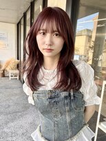 ユイマァル 岡山(YUIMARL)&nbsp;ロングレイヤー/ラベンダーピンク/髪質改善カラー/