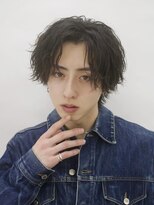 エデアンルクラ 下通(EDEAN Leclat)&nbsp;熊本メンズパーマ センターパート 波巻きパーマ 大人ヘア