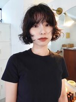 ウィットサークル(wit circle)&nbsp;ボブ　パーマ　ブラウンベージュ