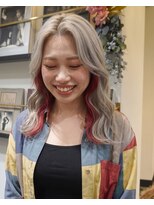 グッドフェローズ キタホリエ(GoodFellas kitahorie)&nbsp;透明感ハイトーン×インナーカラーレイヤーブリーチ透明感カラー