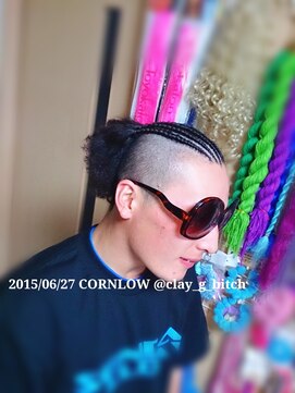 クレイジービッチ(CLAY G BITCH) 【¥600~】仙台コーンロー 2ブロック 結べるように編んでます