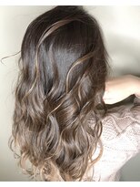 ルーチェ(luce)&nbsp;バレイヤージュカラー！キャメルアッシュ！デザインカラー