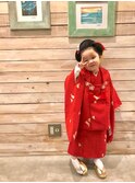 七五三に♪日本髪風ヘアアレンジ♪