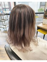 ガルボ ヘアー(garbo hair)&nbsp;#3Dカラー#外国人風#ハイライト#ヘアカラー#コントラストカラー