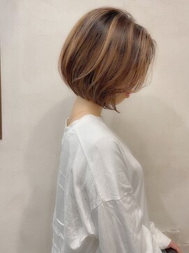 ラ ブレス 天王寺(LaBless) 【顔型別のお悩み解決】ミニボブ[大人可愛い 20代 30代 40代]