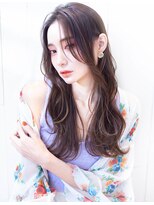 ルーヴル 西宮北口(Louvre)&nbsp;【くすみブルー☆ヨシンモリ】グレージュカラーかきあげロング