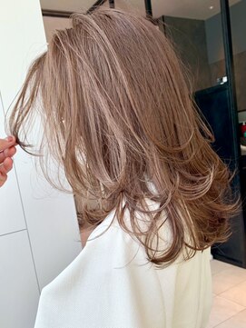 アルバム 渋谷パルコ(ALBUM) レイヤーカット_グレージュカラーボブウルフ_ba339283