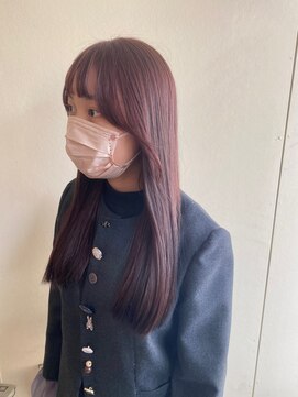 カシェ リタ ヘアー(CACHE'&RITA HAIR) ブリーチなしカラー◯初カラー◯ピンクベージュ