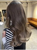 ワンカラーでできる可愛い透明感カラー_clear marron brown_