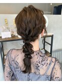編みおろしアレンジ