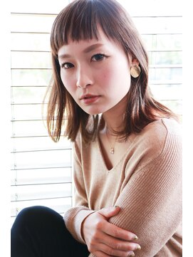 リアン(lien) オン眉ワイドバングセミレイヤー