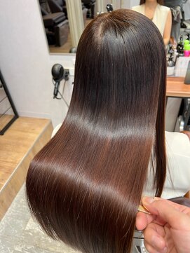 アディクト 東陽町西口(addict) 圧倒的ツヤ髪になる髪質改善韓国風ブラウンカラー［東陽町］