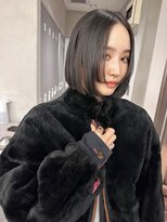 サイン 渋谷(SIGN)&nbsp;韓国ヘアイメチェンハッシュカット似合わせカットレッドブラウン