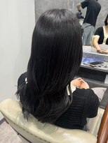 フォンド 津田沼(fond.)&nbsp;黒髪/グレーベージュ/レイヤーロング/前髪パーマ/津田沼