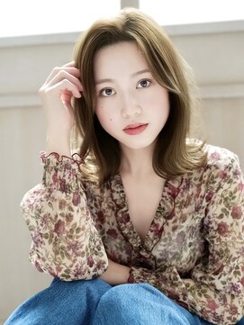 アンフィニー 銀座(ANFINI) 東京 銀座 白髪染 似合わせカット ミディアム 髪質改善