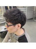 高松　20代30代　メンズパーマ　メンズショート