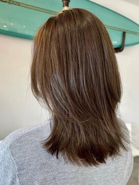 ヘアーメイク チョコ(hair make choco) 大人可愛い20代30代40代小顔ウルフレイヤーボブ丸みショートボブ