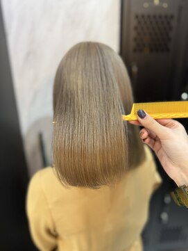 ヴァイス 渋谷店(VAICE) ミディアム/ハイトーンカラー/ミルクティーベージュ