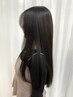 【艶&髪質改善】カット＋髪質改善ストレート＋艶さらトリートメント 