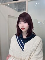 ロンド マーレ 天神大名店(Lond mare)&nbsp;似合わせカットで大人可愛いレイヤースタイル 暖色カラー