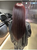韓国 くびれロング レイヤー ワンホンヘア 小顔前髪