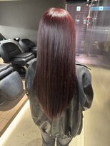 ペレ 栄 アネックス(PELE栄ANNEX) 韓国 くびれロング レイヤー ワンホンヘア 小顔前髪