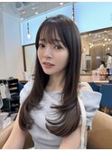 ミニウルフレイヤーカット顔周り前髪韓国ミディアムロング北千住