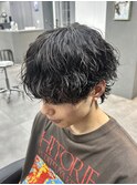 メンズカット/韓国ヘア/メンズパーマ/センターパート