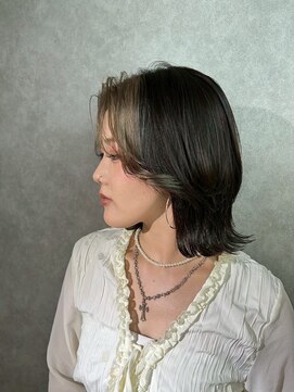 エクファ ヘア リゾート 大津 瀬田店(ex-fa hair resort) くびれヘア/アプリコットオレンジ/ハイライトカラー/大津/瀬田