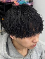 ジーニー 新百合ヶ丘(Genie) ダークアッシュニュアンスパーマ韓国マッシュベリーショート