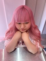 ダズリングディア(Dazzling Deer)&nbsp;ホワイトピンク/ピンク/巻き髪