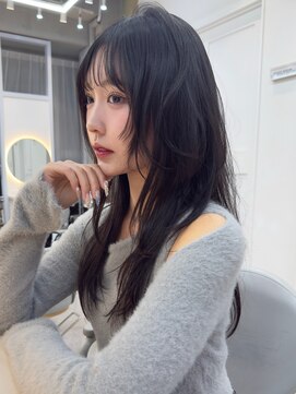 韓国風◎ハッシュカット/透け感ブラック