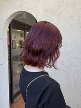 プリモ リコ(Primo.rico)&nbsp;チェリーピンク   赤みカラー   ボブ