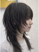 メルク(merc)&nbsp;レイヤー ボブ ショート インナーカラー 韓国