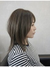 インテグリ オオタ(INTEGRI oota)&nbsp;大人ウルフレイヤー×グレージュ＊軽やかな毛動きで横顔美人に♪